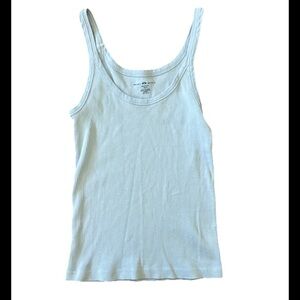 Brandy Melville Beyonca Long Tank in blue/grey one size 100% cotton